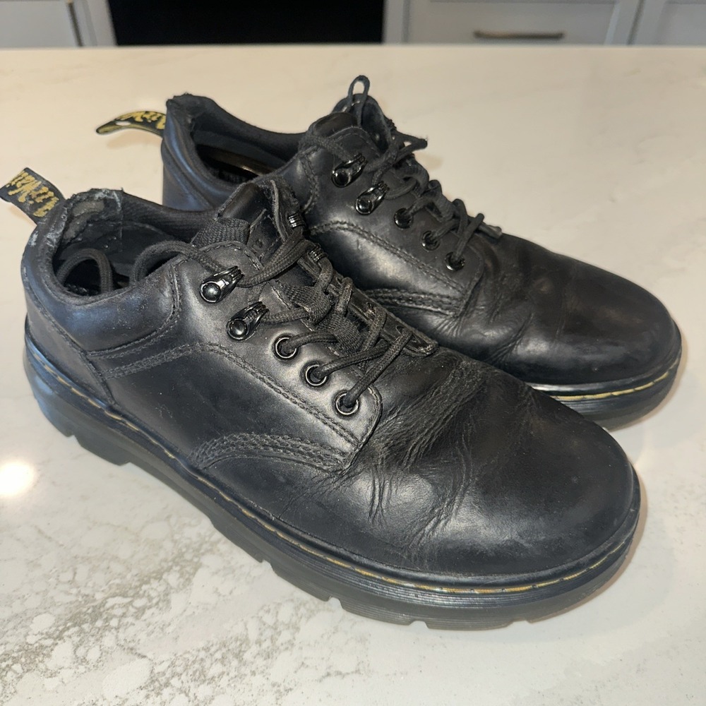 Dr. Martens Reeder Crazy Horse Leather Utility Casual Oxford Shoes US 10
